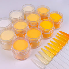Acrylic Nail Dip Powder Orange Colors