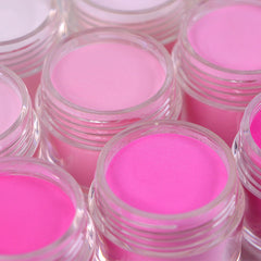 Acrylic Nail Dip Powder Purple Pink Colors