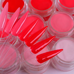 Acrylic Nail Dip Powder Pink Red Colors
