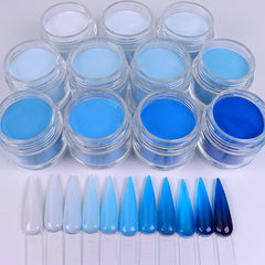 Acrylic Nail Dip Powder Blue Colors