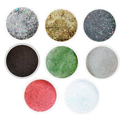 Holographic Sparkle Glitter Nail Dip Powder Nail Kit 8 Colors Set