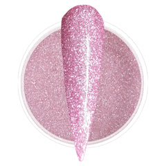 Pink Nail Dip Powder Sparkle Glitter Nails